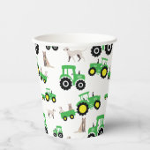 Tractor Birthday Party Cups Farm Theme 紙コップ (正面)