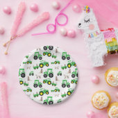 Tractor Birthday Party Plates Farm Theme ペーパープレート (パーティー)