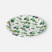 Tractor Birthday Party Plates Farm Theme ペーパープレート (アングル)