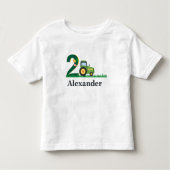  tractor birthday t-shirt トドラーTシャツ (正面)