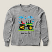 Tractor birthday, tractor for boy, green tractor (デザイン正面)