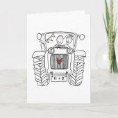 Tractor Country Wedding Card カード (正面)