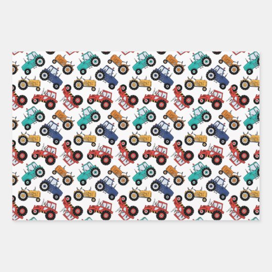 Tractor Farm ラッピングペーパーシート (正面)