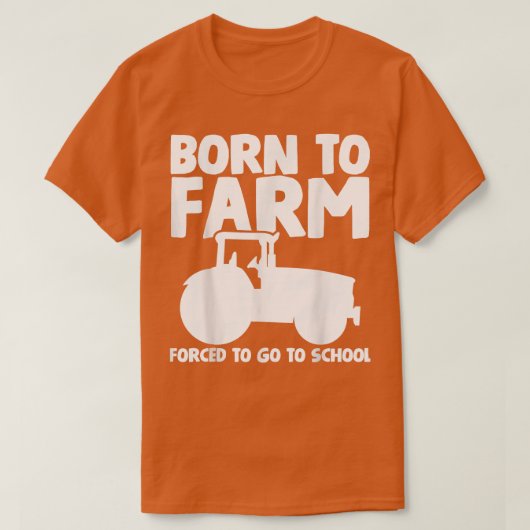 Tractor Farm Farmer Farming Tシャツ (デザイン正面)