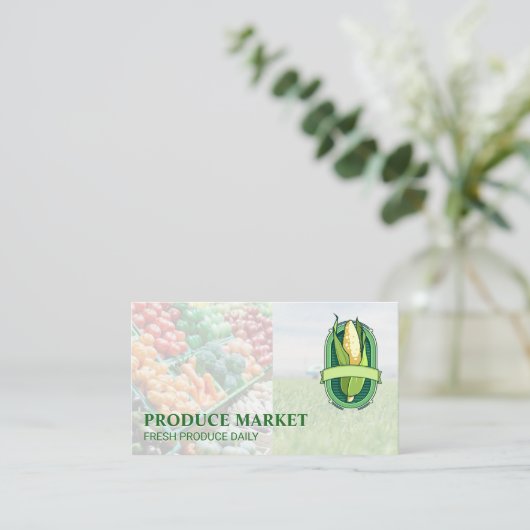 Tractor | Fresh Corn Produce 名刺 (スタンド正面)