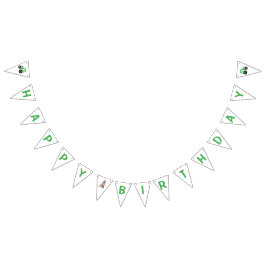 Tractor Happy Birthday Banner Farm Party Decor バンティングフラッグ