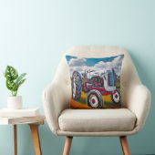 Tractor Painting - Gift for Tractor Enthusiasts クッション (椅子)