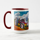 Tractor Painting - Gift for Tractor Enthusiasts マグカップ (左)