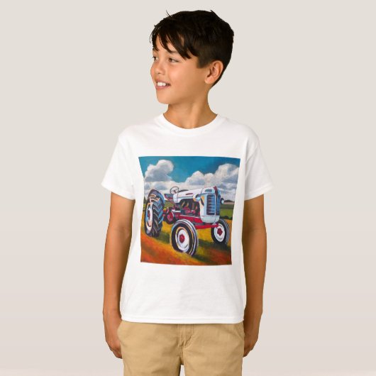 Tractor Painting - Gift for Tractor Enthusiasts Tシャツ (正面フル)