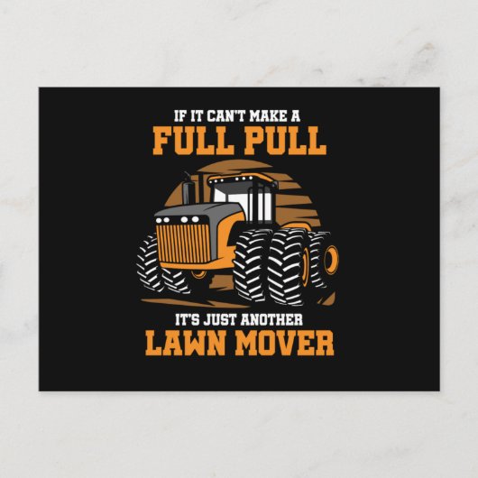 Tractor Puller Agriculturist Tractor Pulling If It ポストカード (正面)