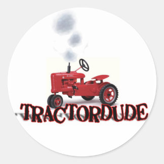 Tractordudeのステッカー ラウンドシール