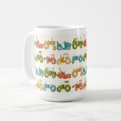 Tractors and Lawnmowers コーヒーマグカップ (正面左)