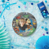 Tractors Birthday 10 Years ペーパープレート (パーティー)