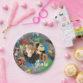 Tractors Birthday 10 Years ペーパープレート (パーティー)