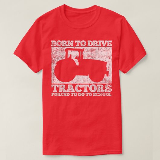 Tractors Tractor Driver Farmer Tシャツ (デザイン正面)