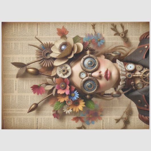 TRACY - Decoupage Papier für Möbel uvm 薄葉紙 (正面)