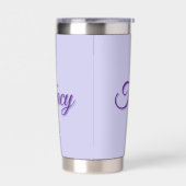 Tracy Girls Name In Purple, 保温保冷タンブラー (左面)