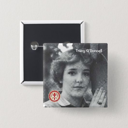 Tracy O'Donnell 缶バッジ (正面&裏面)