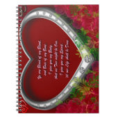 Trad。 スコット愛誓約: 私の血の血-花柄 ノートブック (正面)