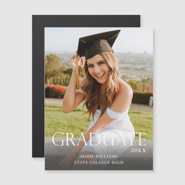 Trad Graduate 2M & Photo 卒業マグネットライター (正面/裏面)