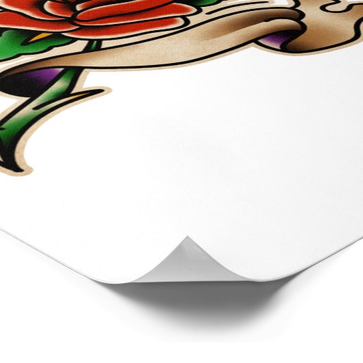 Trad Tattoo 005 Sticker ポスター (角)