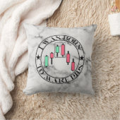 Trade Design | 弱気パターン 大理石 | Pips クッション (ブランケット)