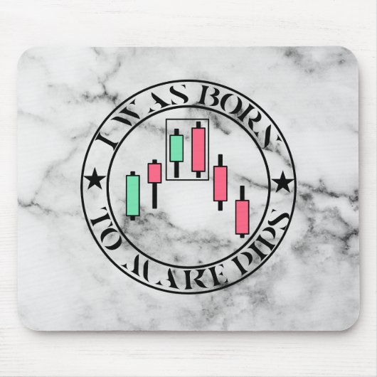 Trade Design | 弱気パターン 大理石 | Pips マウスパッド (正面)