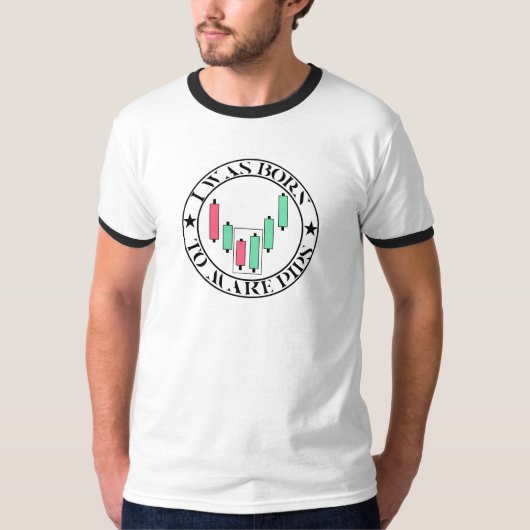 Trade Design | 強気のチャートパターン | Pips Tシャツ (正面)