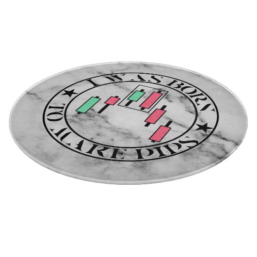 Trade Design | Bearish pattern Marble | Pips カッティングボード (角)