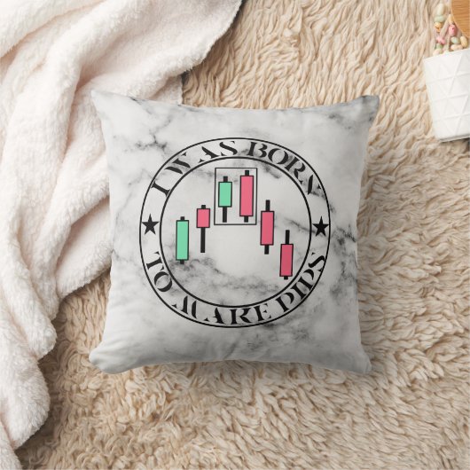 Trade Design | Bearish pattern Marble | Pips クッション (ブランケット)