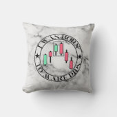 Trade Design | Bearish pattern Marble | Pips クッション (正面)