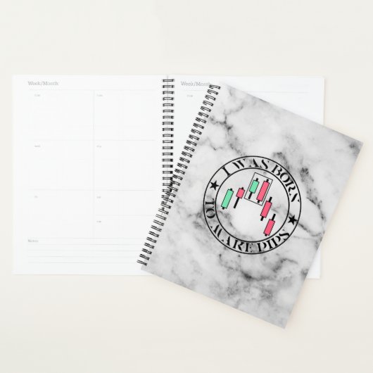 Trade Design | Bearish pattern Marble | Pips プランナー手帳 (ディスプレー)