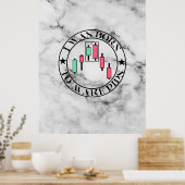 Trade Design | Bearish pattern Marble | Pips ポスター (キッチン)