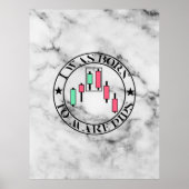 Trade Design | Bearish pattern Marble | Pips ポスター (正面)