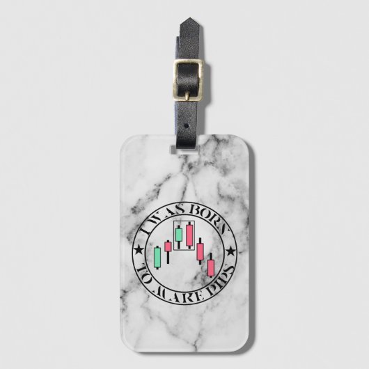 Trade Design | Bearish pattern Marble | Pips ラゲッジタグ (正面縦)