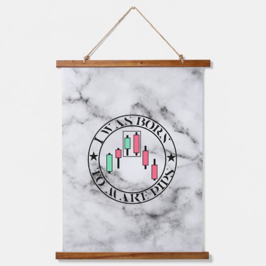 Trade Design | Bearish pattern Marble | Pips 吊り下げ型タペストリー (正面)