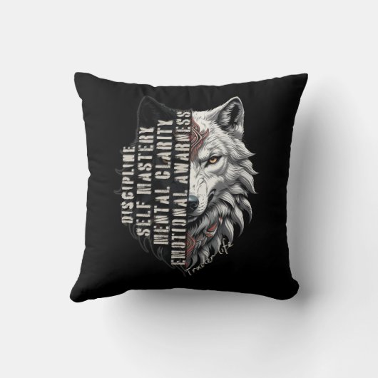 Trade Design | White Wolf | 2 sided クッション (裏面)