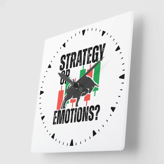 Trade Motivation | Bull market | Strategy  スクエア壁時計 (傾斜)