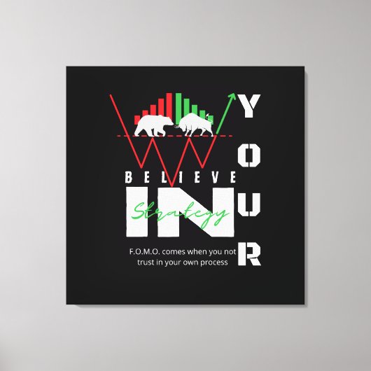 Trade Motivation | Bullish | Pattern キャンバスプリント (正面)