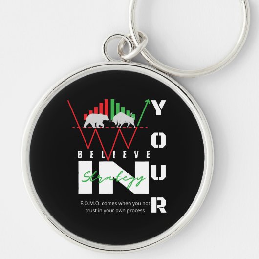 Trade Motivation | Bullish | Pattern キーホルダー (正面)