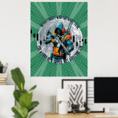 Trade Motivation | Cyberpunk Sniper | Fantasy ポスター (ホームオフィス)