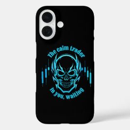 Trade Motivation | Skull | Calm Trader iPhone 16ケース