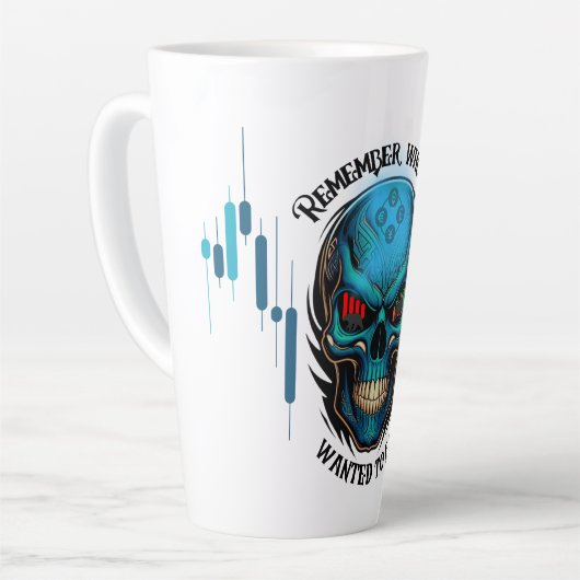 Trade Motivation | Skull | Remember  カフェラテマグ (左アングル)