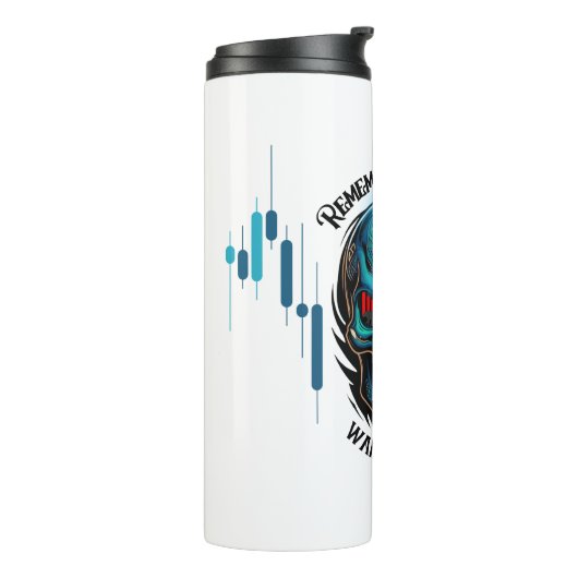 Trade Motivation | Skull | Remember  タンブラー (回転左)