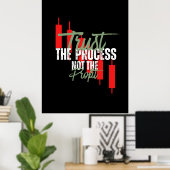 Trade Motivation | Trust | Self discipline ポスター (ホームオフィス)