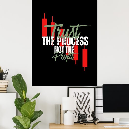 Trade Motivation | Trust | Self discipline ポスター (ホームオフィス)