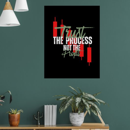 Trade Motivation | Trust | Self discipline ポスター (リビング1)