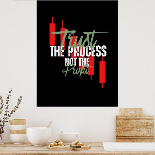 Trade Motivation | Trust | Self discipline ポスター (キッチン)