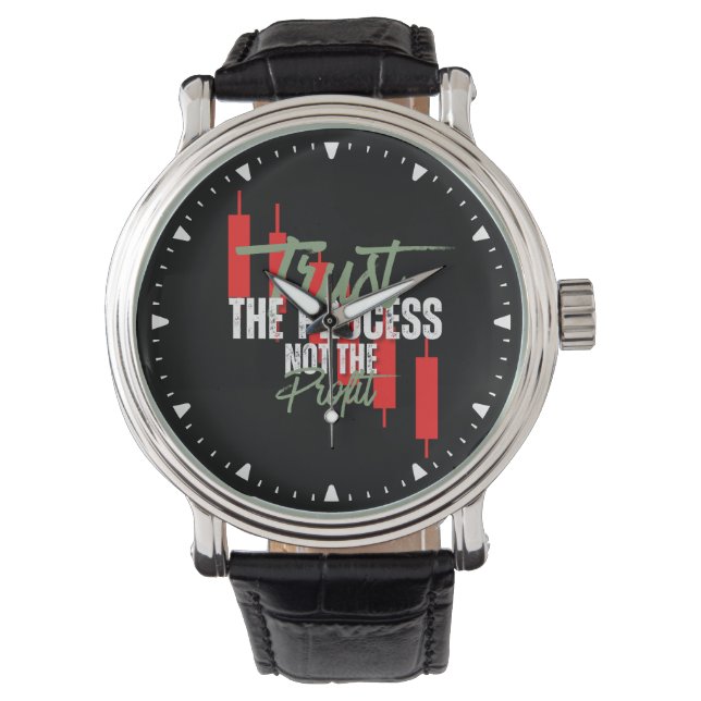 Trade Motivation | Trust | Self discipline 腕時計 (正面)