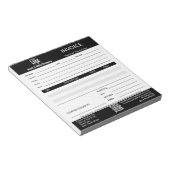 Trade Service Professional Black Invoice Pad ノートパッド (アングル)